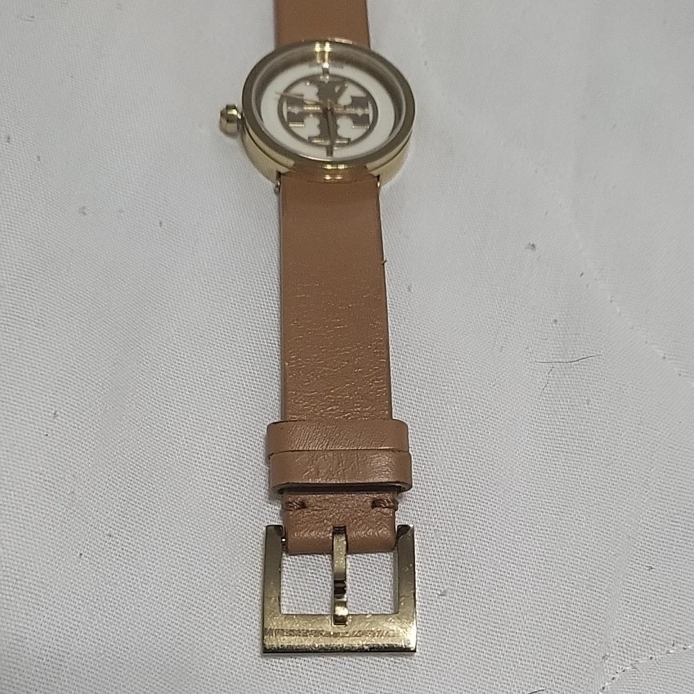Tory Burch Gold and Tan Women's Watch - Picture 5 of 8